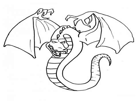 Evil Dragon Coloring Coloring Pages