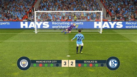 Manchester City Vs Schalke Uefa Champions League Ucl Penalty Shootout Pes Youtube