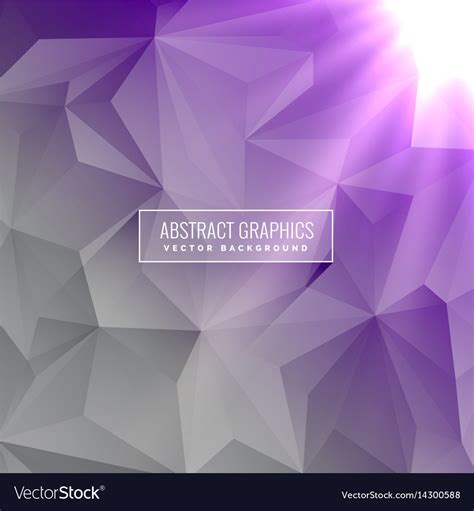 Elegant Gray And Purple Background With Geometric Vector Image