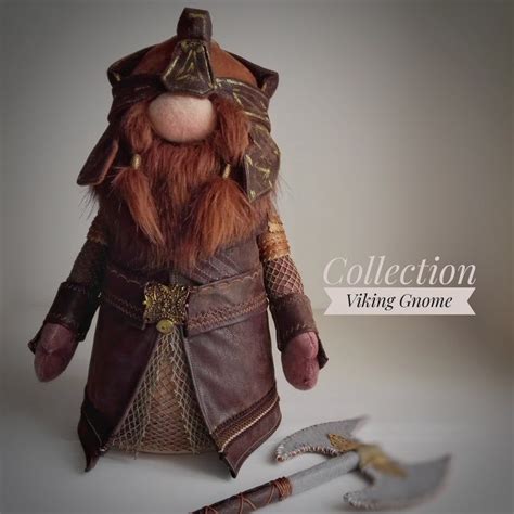 Viking Decorlarge Viking Gnome Handmadegimli Dwarf Etsy Gnomes