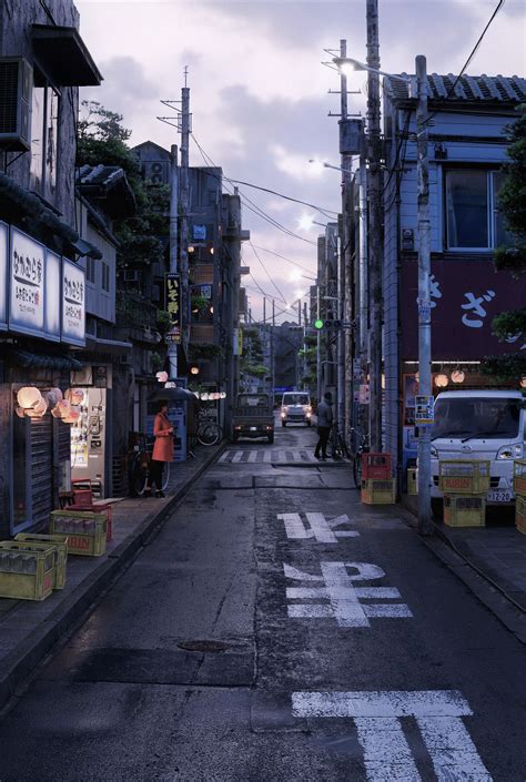 Japanese Alleyway By Steffen Hampel Software Used V Ray Maya