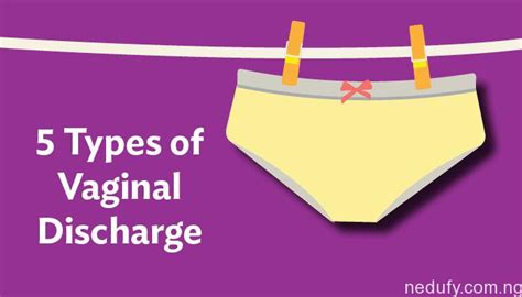 5 Basic Vaginal Discharge Types What They Mean Infographic Nedufy