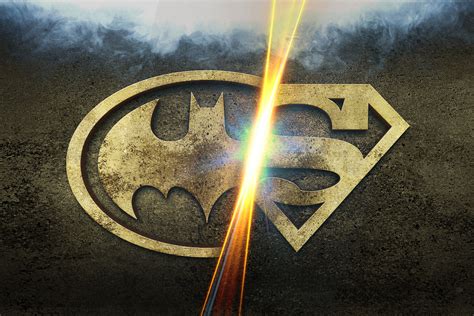 Batman And Superman Logo Who Will Win Wallpaperhd Superheroes