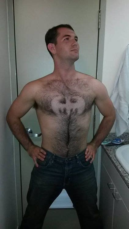 Batman Chest Hair - Funny - Faxo