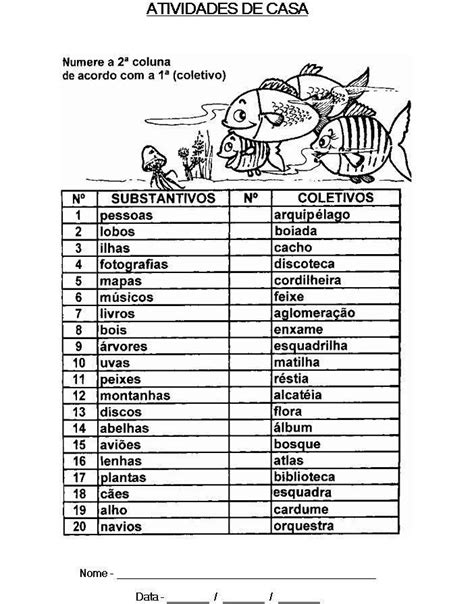 Substantivos Coletivos Substantivo Lista De Substantivos