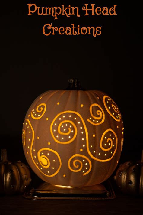 Custom Spiral Design Carved Foam Pumpkin For Halloween Wedding Decor