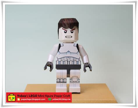 Yobees Lego Mini Figure Paper Craft Making Free Lego Stormtrooper