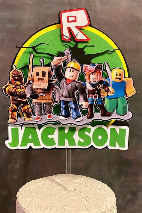 Any Color: 3D Roblox Cake Topper - Birthday Cake Topper / READY IN 48