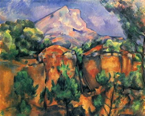 Mont Sainte Victoire 1897 Paul Cezanne Mountain Painting In Oil For Sale