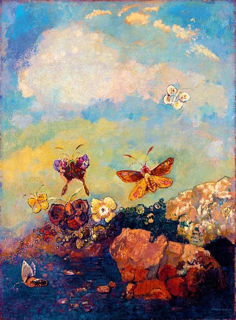 How to use redon in a sentence. Butterflies - Digital Remastered Edition Painting by ...