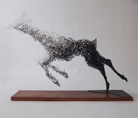 Wire Sculpture Inspired By Calder Puts Contemporary Spin On Wire Art