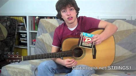 Dunlop Phosphor Bronze Acoustic Guitar Strings Review Great Low Tension Strings Youtube