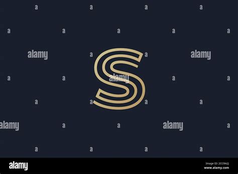 Letter S Logo Design Abstract Modern Letter S Logo Concept Stock
