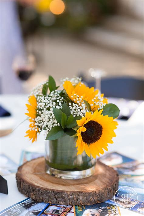 Sunflowers Centerpiece Bouquet For Wedding Or Event Sunflower Wedding