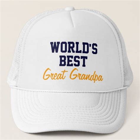 Top T Worlds Best Great Grandpa Cap Hat Top Ts Hats Caps Hats
