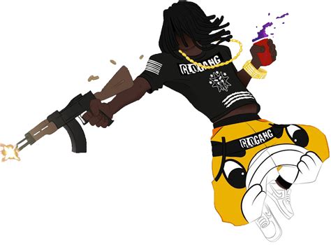 Bvffkfy Chief Keef Glo Gang Clipart Large Size Png Image Pikpng
