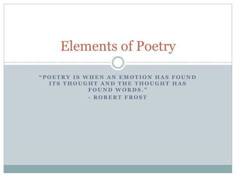 Ppt Elements Of Poetry Powerpoint Presentation Free Download Id
