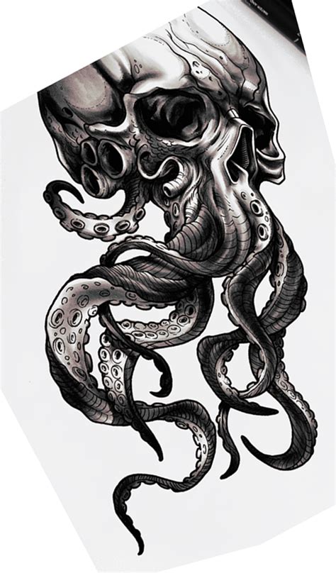 Octopus Skull Tattoo Drawings Best Tattoo Ideas