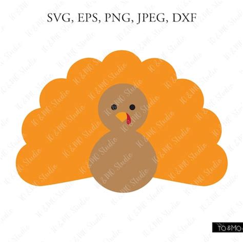 Thanksgiving Pilgrim Turkey Svg Cut File And Clipart E200 Etsy
