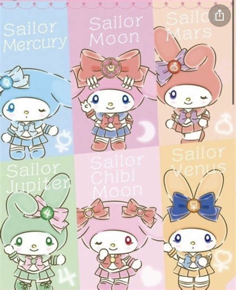 Sailor Moon Sailor Scouts As My Melody Sailor Moon Toys Sailor Moon Wallpaper Hello Kitty