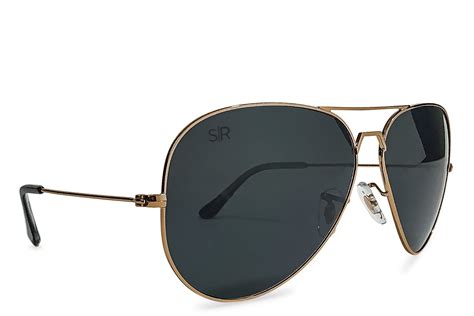 Aviator Elite Black Gold Polarized Shady Rays® Polarized Sunglasses