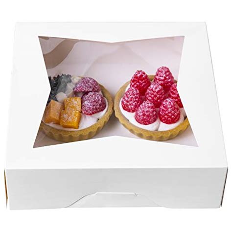 Pcs White Bakery Pie Boxes One More White Cardboard Cookie Box