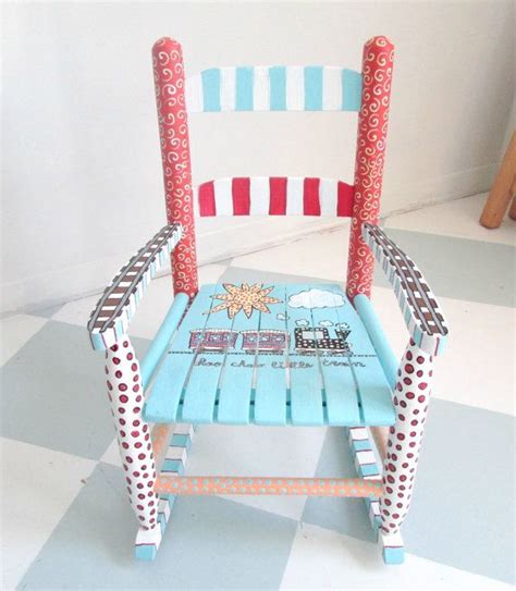 Check out our kids rocking chair personalised selection for the very best in unique or custom, handmade pieces from our shops. Personalized Painted Child Rocking Chair Painted by ...