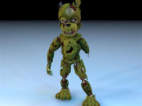 Springtrap Salvaged C4d Fnaf 6 By Duangameplays On Deviantart