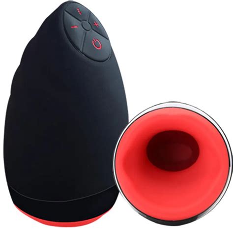 Heatable Silicone Homemade Lick Suck Automatic Sex Machine Oral Male Masturbator Cup Vibrating