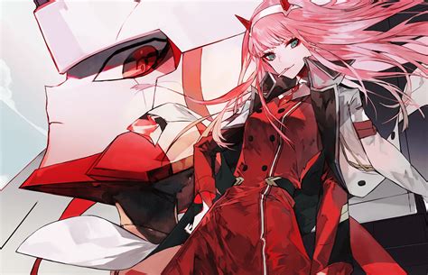 Ảnh Anime background Zero Two tuyệt đẹp và đầy sức sống