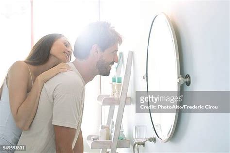 Husband And Wife Sharing Bathroom Photos And Premium High Res Pictures