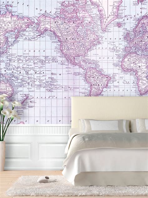 Rand Mcnally And Company Map Of The World 1879 World Map Mural Map