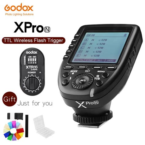 godox xpro n flash trigger transmitter with i ttl ii 2 4g wireless x system hss lcd screen xtr