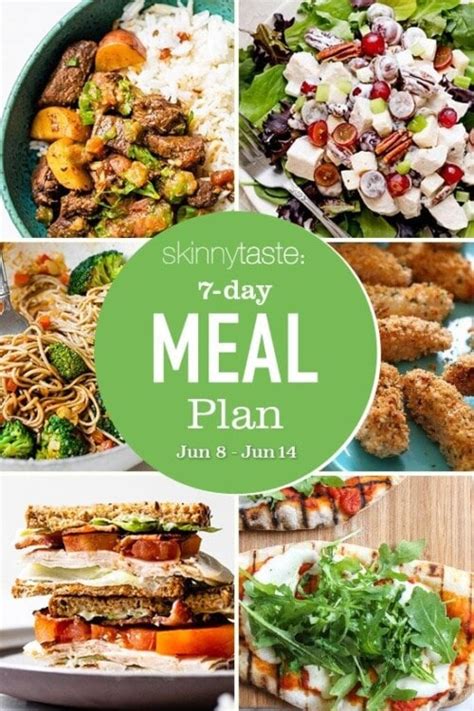 7 Day Healthy Meal Plan June 8 14 Skinnytaste