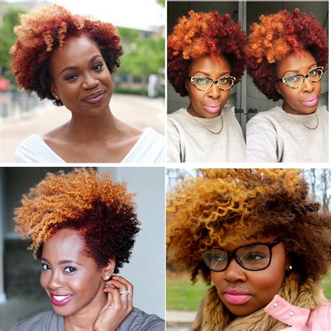 For a sleek look, have your hair straightened and then get them dyed a beautiful shade of reddish auburn. Natural Hair Color Inspo: The Red + Blonde Combo - toia barry