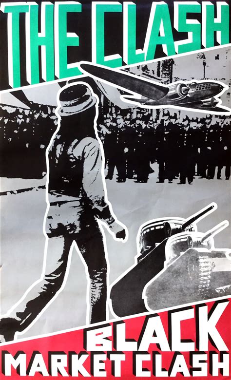 The Clash Huge 1980 ‘black Market Clash Promotional Poster