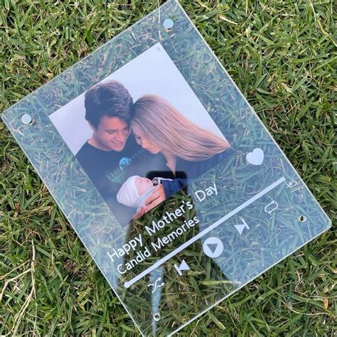 Spotify Plaque Personalised T Acrylic Frame Birthday Etsy