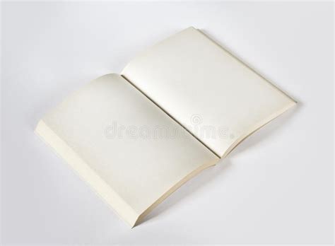 Libro En Blanco Abierto Viejo Aislado En Gris Foto De Archivo Imagen