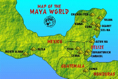 Map Of The Maya World