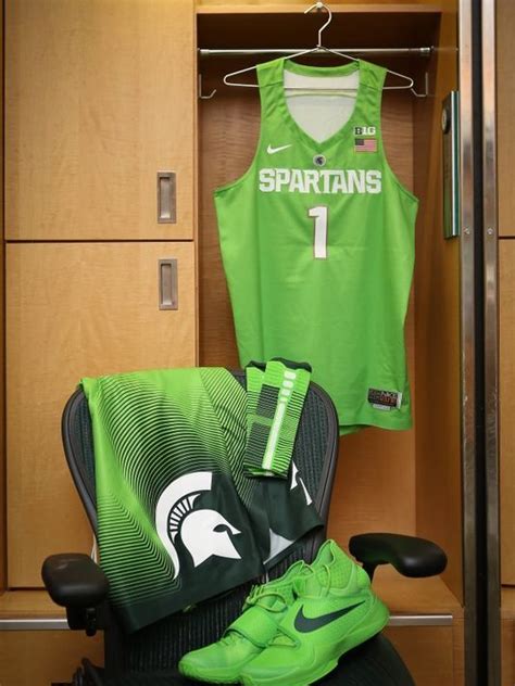 Rep your favorite basketball players in official nba jerseys from lids.com. MSU to wear 'Mean Green' uniforms vs. Maryland | Spartan ...