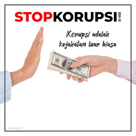 Desain Poster Hari Anti Korupsi Keren Ayo Stop Korupsi