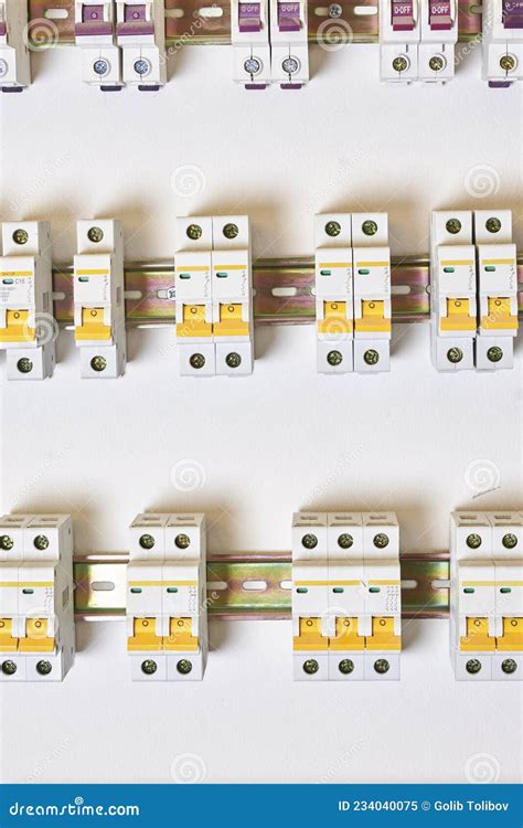 Electrical Circuit Breakers Stock Image Image Of Automatic Engineer
