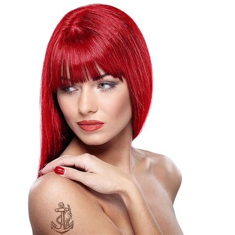 It may stain your hair, especially the streaks. Paintglow Scarlet Red Rebellious Colours Dye, Semi ...