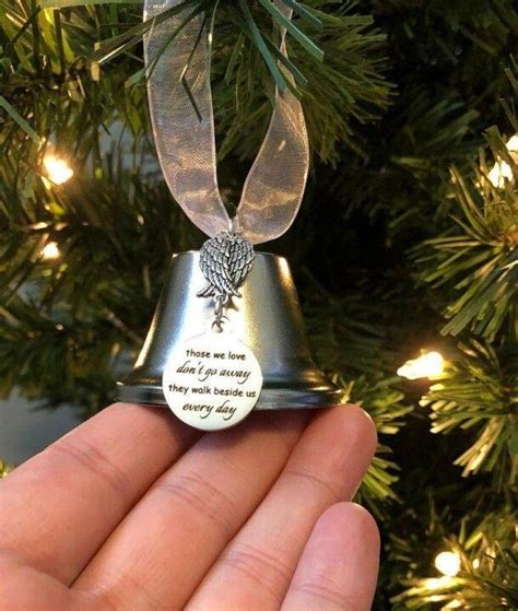 Its A Wonderful Life Ornament Silver Bell Ribbon Pouch Story Card