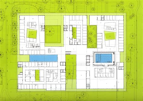 REHAB Basel, Herzog & de Meuron, 2002 | Healthcare architecture, Ground