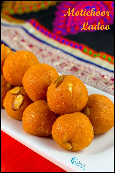 Ladoos recipe | lets enjoy a delicious ladoos & many other pakistani gujarati recipes in english at kfoods.com. Motichoor Ladoo Recipe - Subbus Kitchen