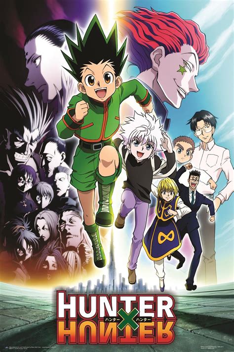 Hunter X Hunter Poster Group Hunter Anime Retro Poster Anime