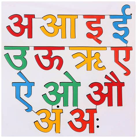 Hindi Alphabets With Pictures Printable Images
