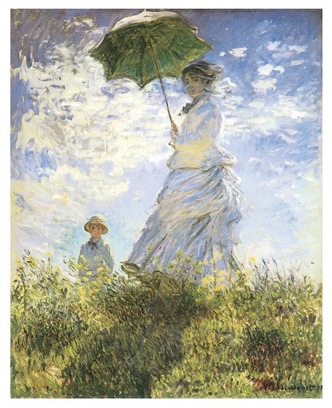 I'm in love with art. Woman with a Parasol Painting by Claude Monet