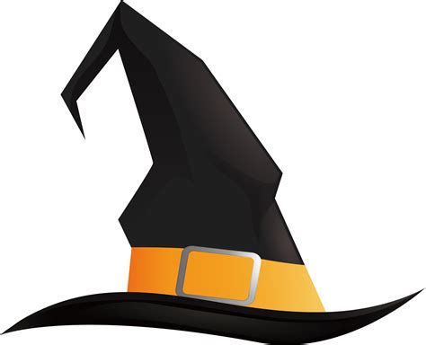 Witch Hat Halloween Pointed Hat Black Wizard Hat Png Download 3166